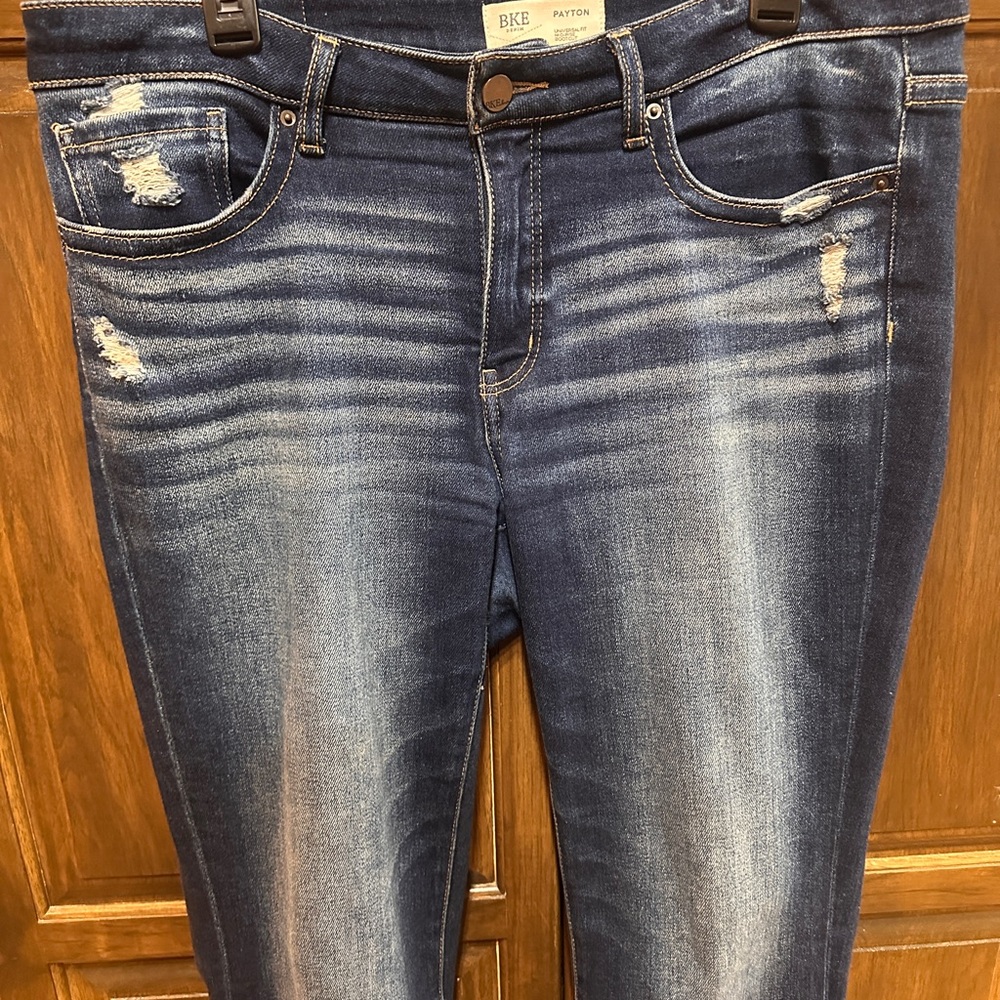 BKE Payton Dark Blue Boot Cut Jeans - Picture 5 of 9